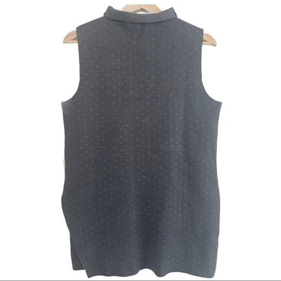 Nanette Lapore Polka-dot Mock Neck Sleeveless Top - Picture 1 of 8